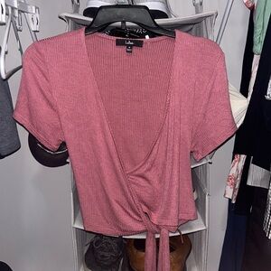 Pink crop top